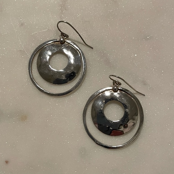 Silpada 925 Sterling Silver Circular Earrings - Picture 1 of 2